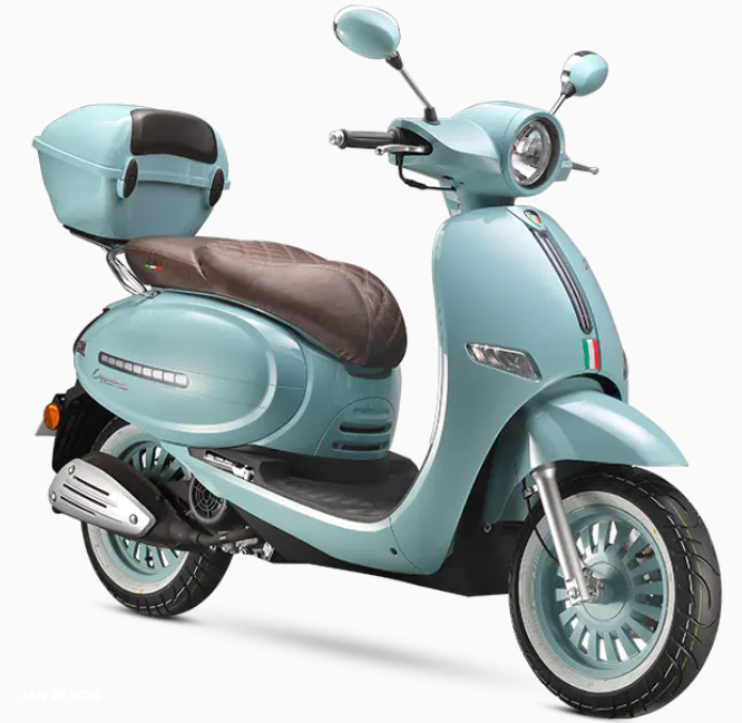 What are the advantages of cappuccino retro style scooter？